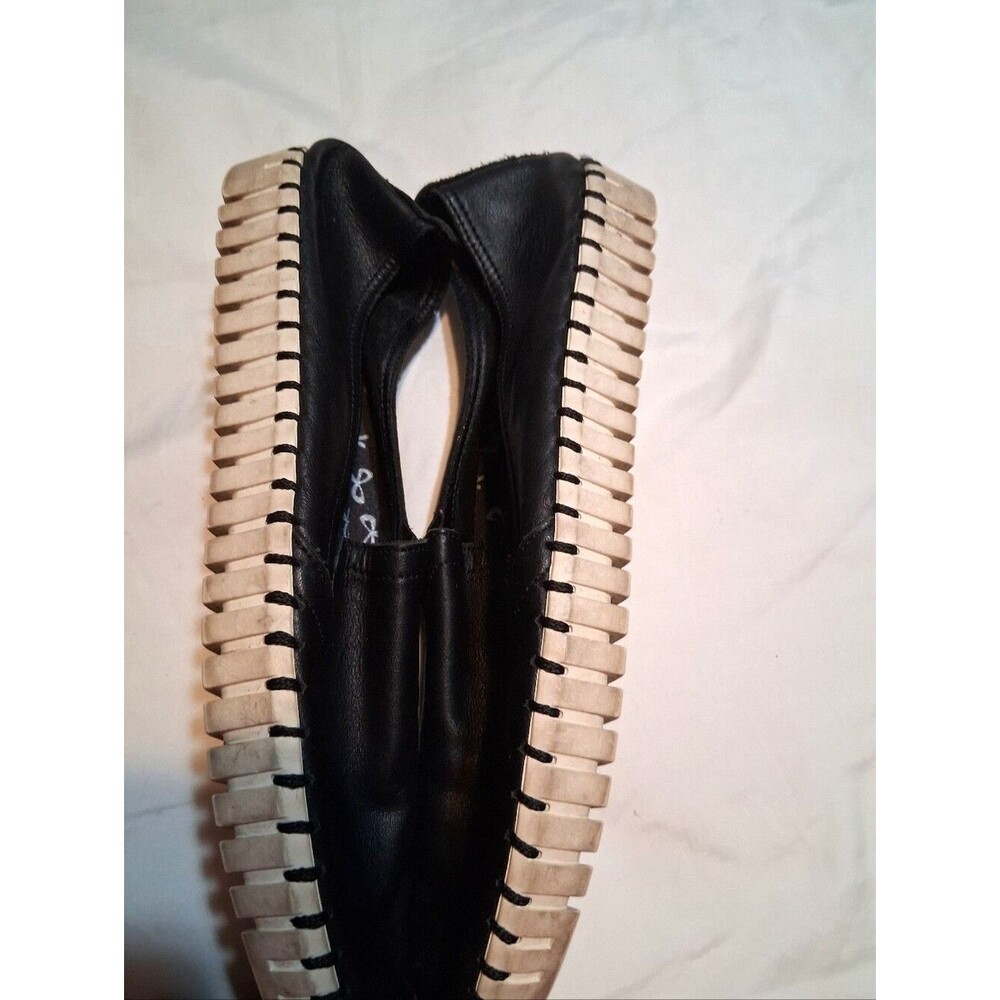 Skechers Genuine Leather Slip-On Flats Whipstitch Detail Espadrille Style 8.5 - Picture 6 of 10